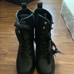 Black Heeled Combat boots